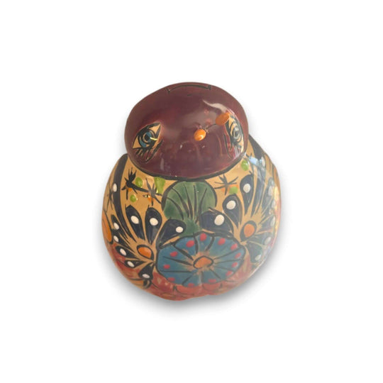 Handcrafted Talavera Ladybug Wall Art | Colorful Mexican Ceramic Decor (Medium) - hand-painted Talavera ladybug with floral motifs, kiln-fired, lead-free glaze