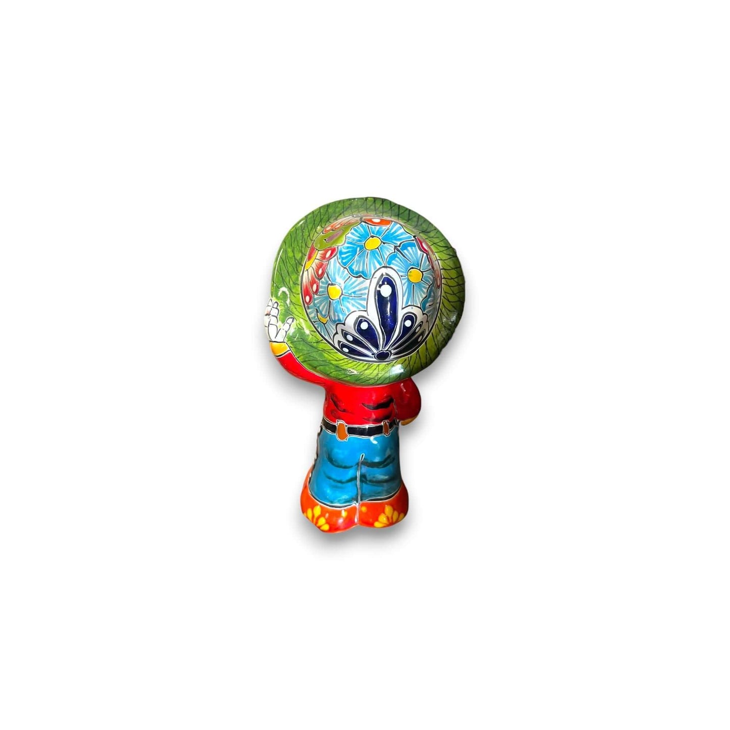 Talavera Skeleton Man Statue - Day of the Dead Décor