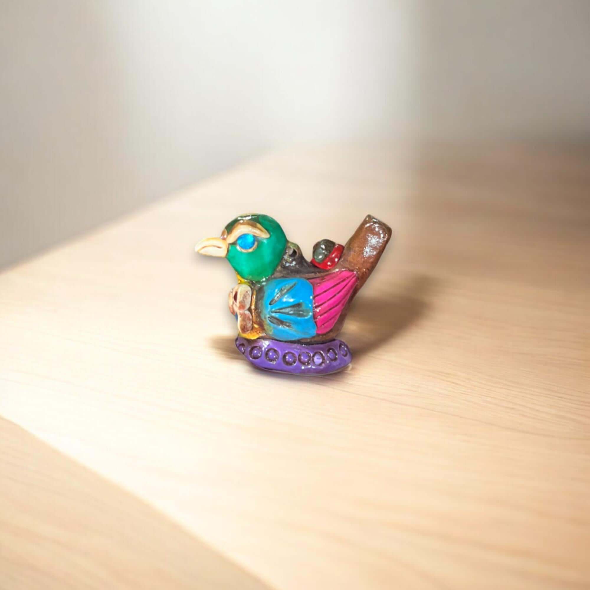 Small Aztec Bird Whistle | Handcrafted Decor