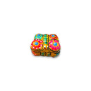 Handmade Guerrero Butterfly Jewelry Box | Mexican Ceramic Earring Holder - hand-painted colorful Talavera butterfly earring holder from Guanajuato