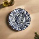 6" Talavera Blue & White Dinner Plate | Mexican Dinnerware - hand-painted blue and white Talavera ceramic dinner plate from Guanajuato, Mexico