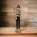 Talavera Day of the Dead Catrin | Handmade Wedding Skeleton Man - hand-painted Talavera skeleton figurine from Guanajuato, Mexico