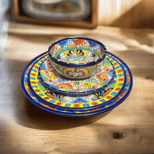 Handmade Talavera Dinnerware Set | Mexican Pottery