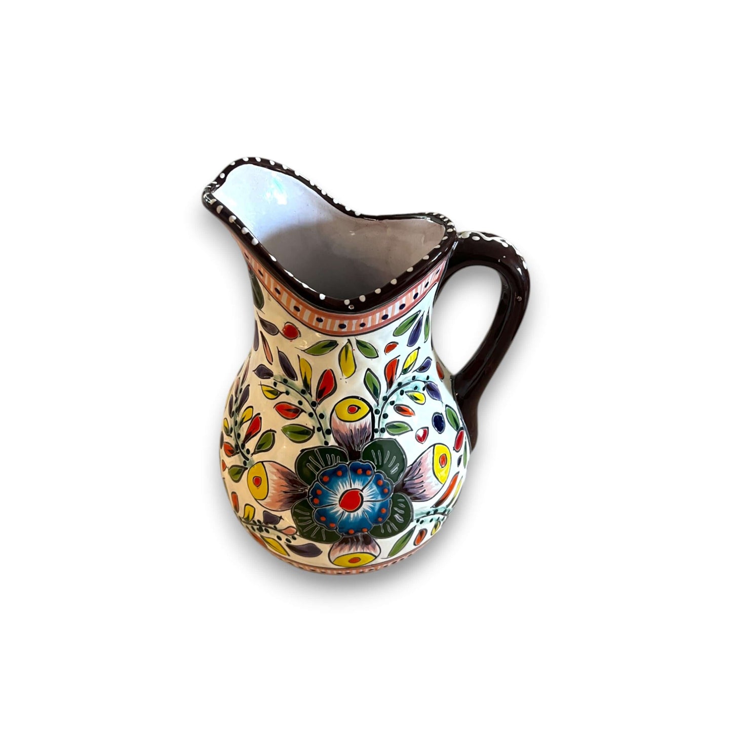 Handmade Talavera Pitcher | Mexican Ceramic Jug