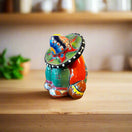 Handmade Talavera Panchito | Colorful Sleeping Man Figurine - hand-painted Mexican ceramic sleeping man with vibrant talavera patterns