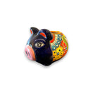 Mexican Talavera Pig Planter | Vibrant Handmade Ceramic Decor handcrafted colorful pig-shaped ceramic planter with floral patterns