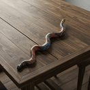 Handmade Talavera Snake Statue - lifestyle product view 2