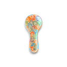 Talavera Spoon Rest | Handmade Mexican Puebla - colorful hand-painted Talavera ceramic spoon rest from Puebla, lead-free glaze, decorative kitchenware