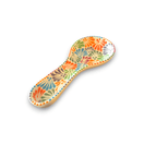 Talavera Spoon Rest | Handmade Mexican Puebla hand-painted colorful floral spoon rest from Puebla, lead-free glaze, kiln-fired