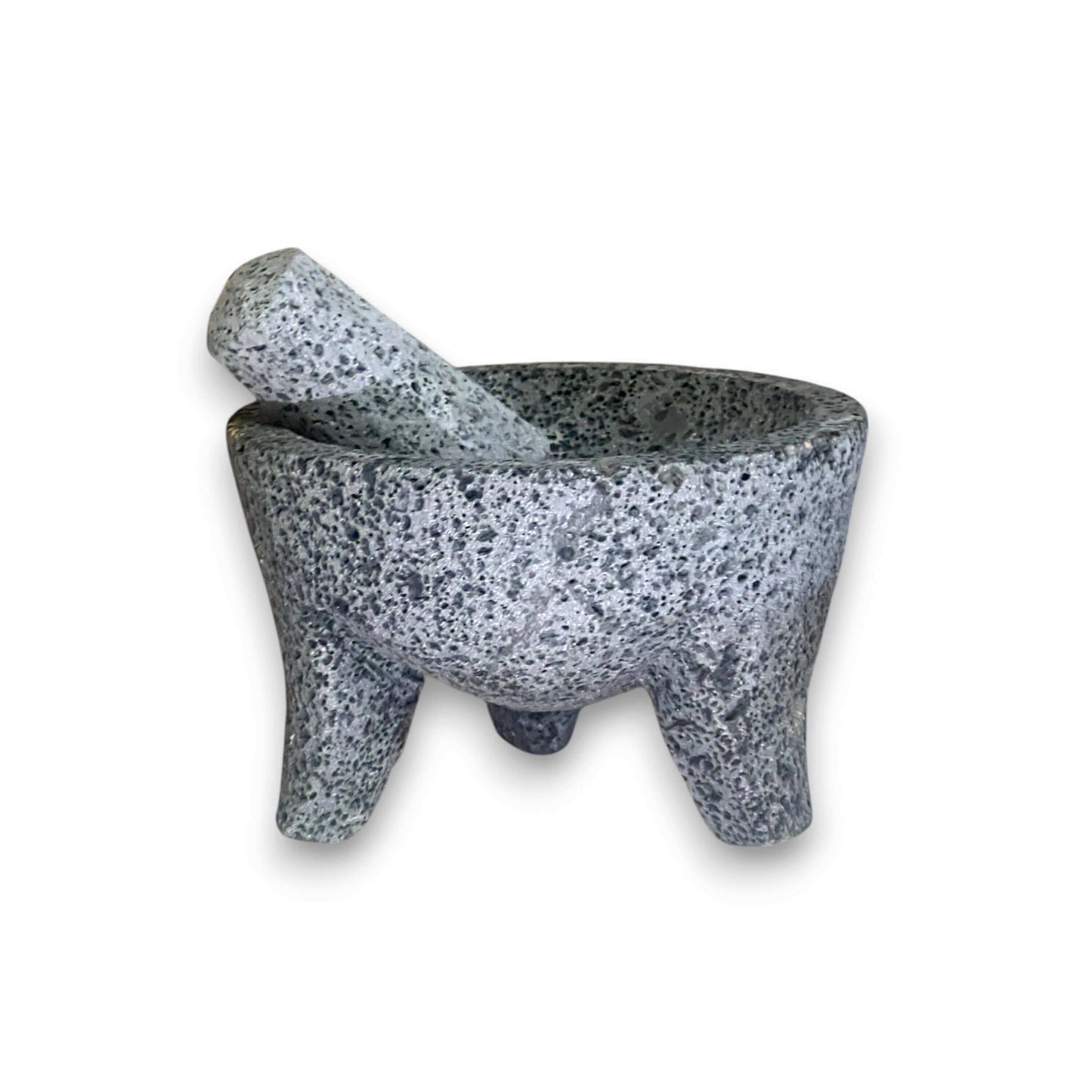 Volcanic Stone Molcajete | Handmade Mexican Mortar & Pestle - hand-carved lava rock molcajete with tejolote for grinding salsas and guacamole