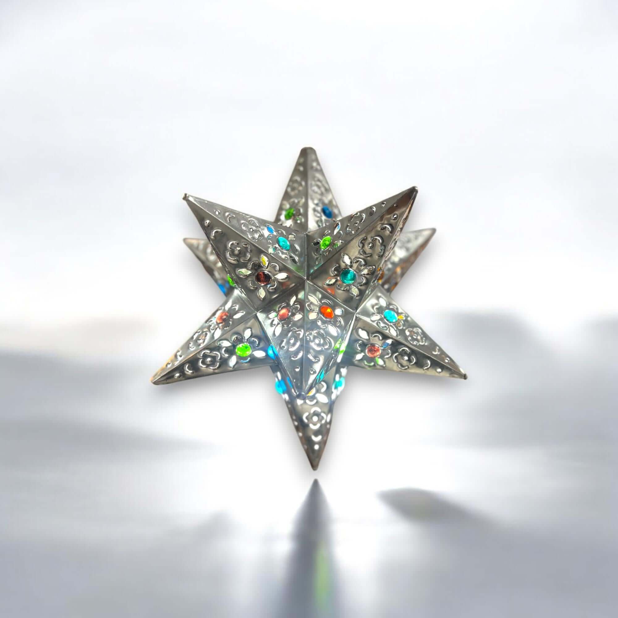 Handmade Metal Star Ornament & Light Fixture