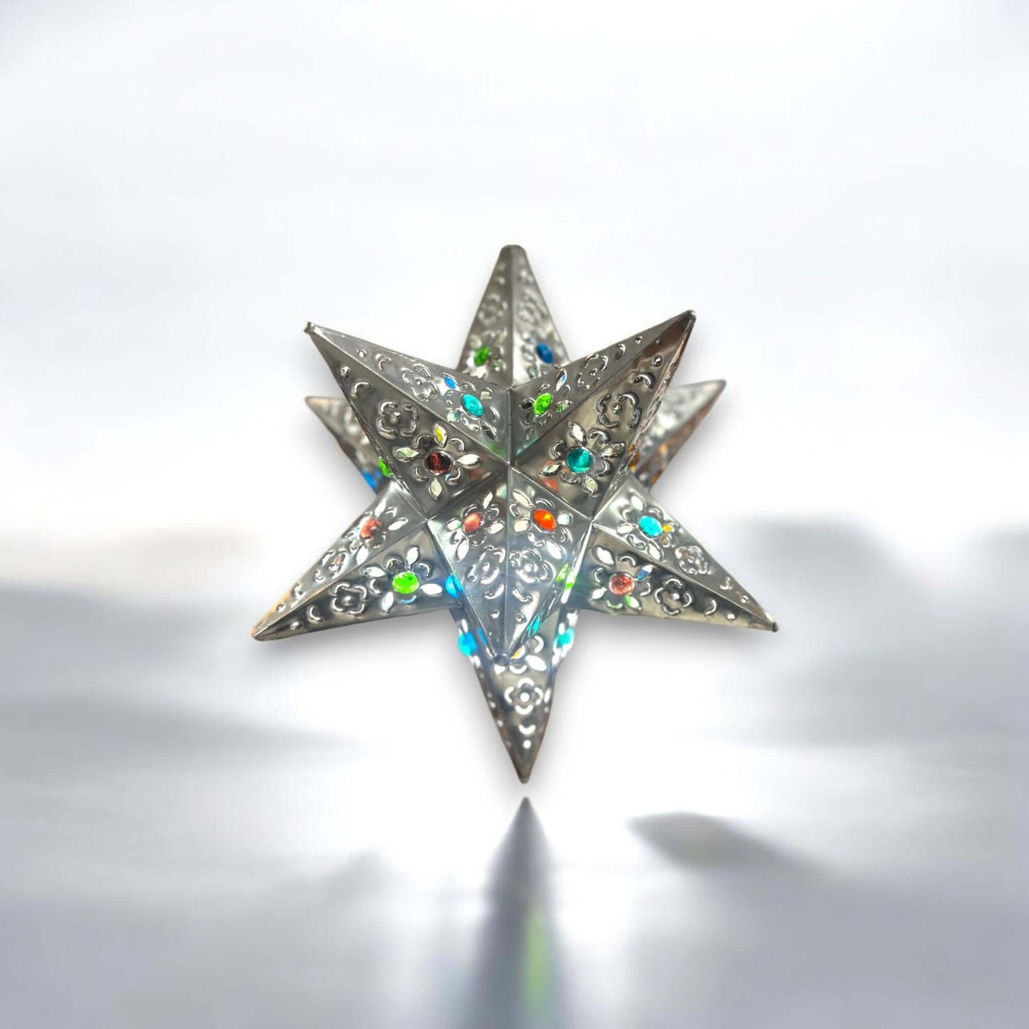 Handmade Metal Star Ornament & Light Fixture