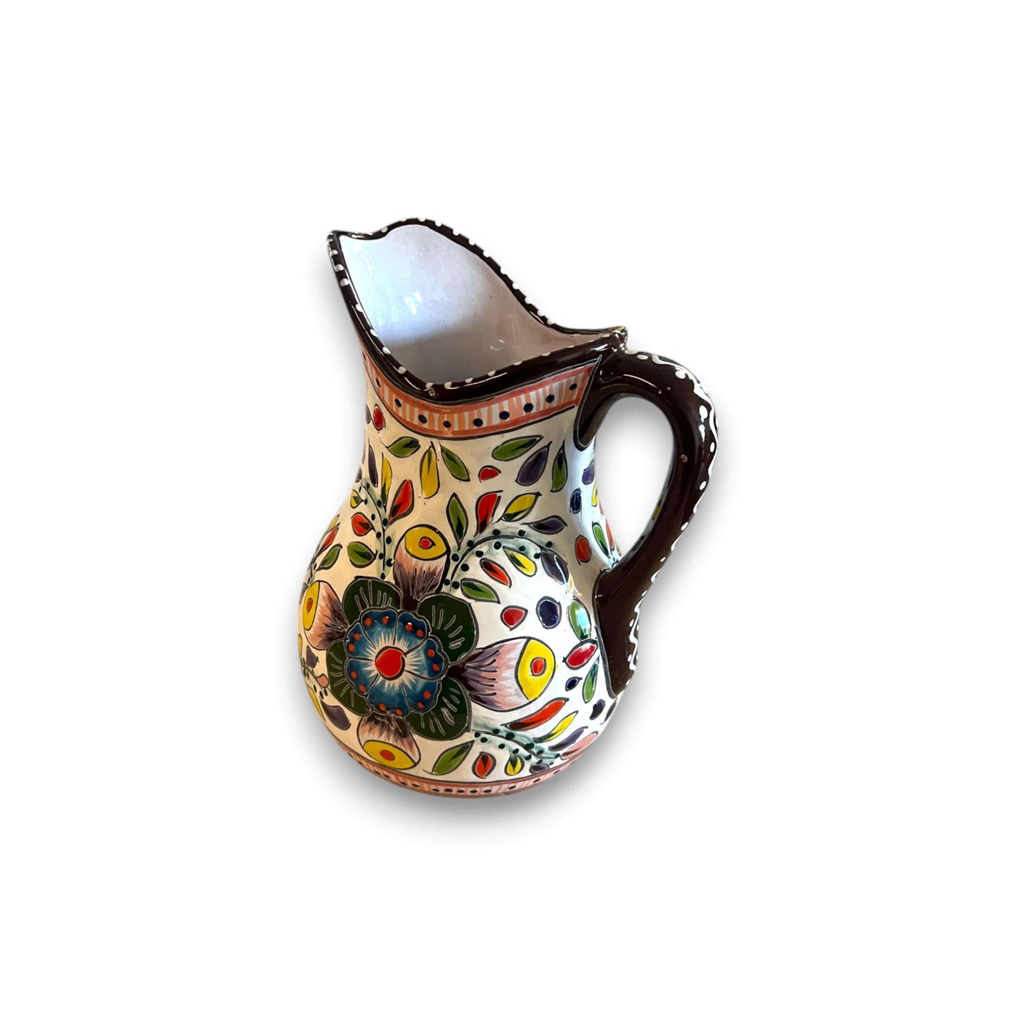 Handmade Talavera Pitcher | Mexican Ceramic Jug