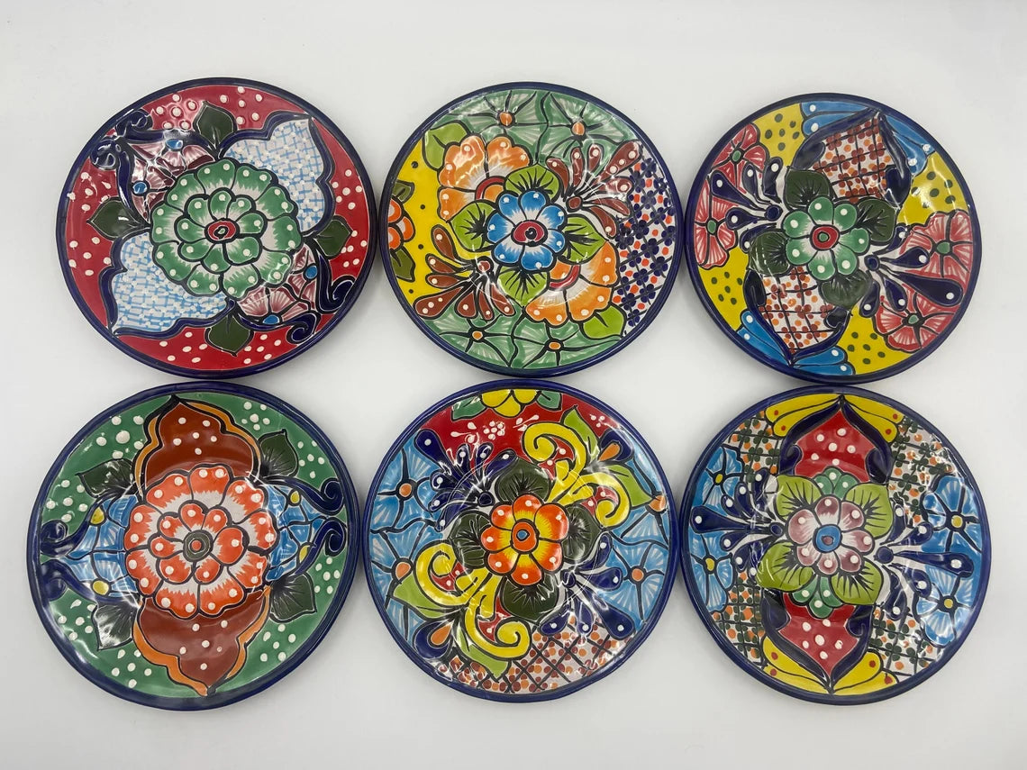 8" Talavera Dinner Plate | Mexican Handmade Dinnerware