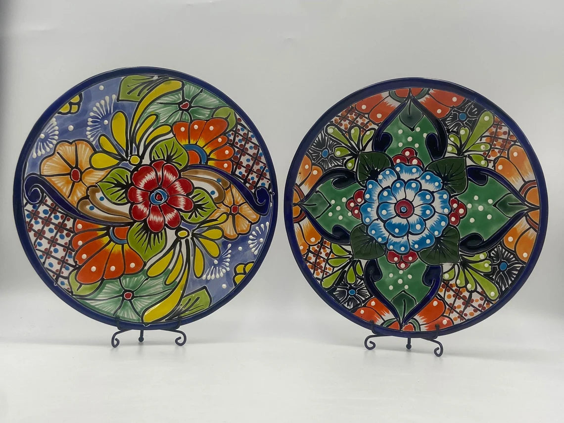 11.5" Talavera Dinner Plate | Mexican Handmade Dinnerware