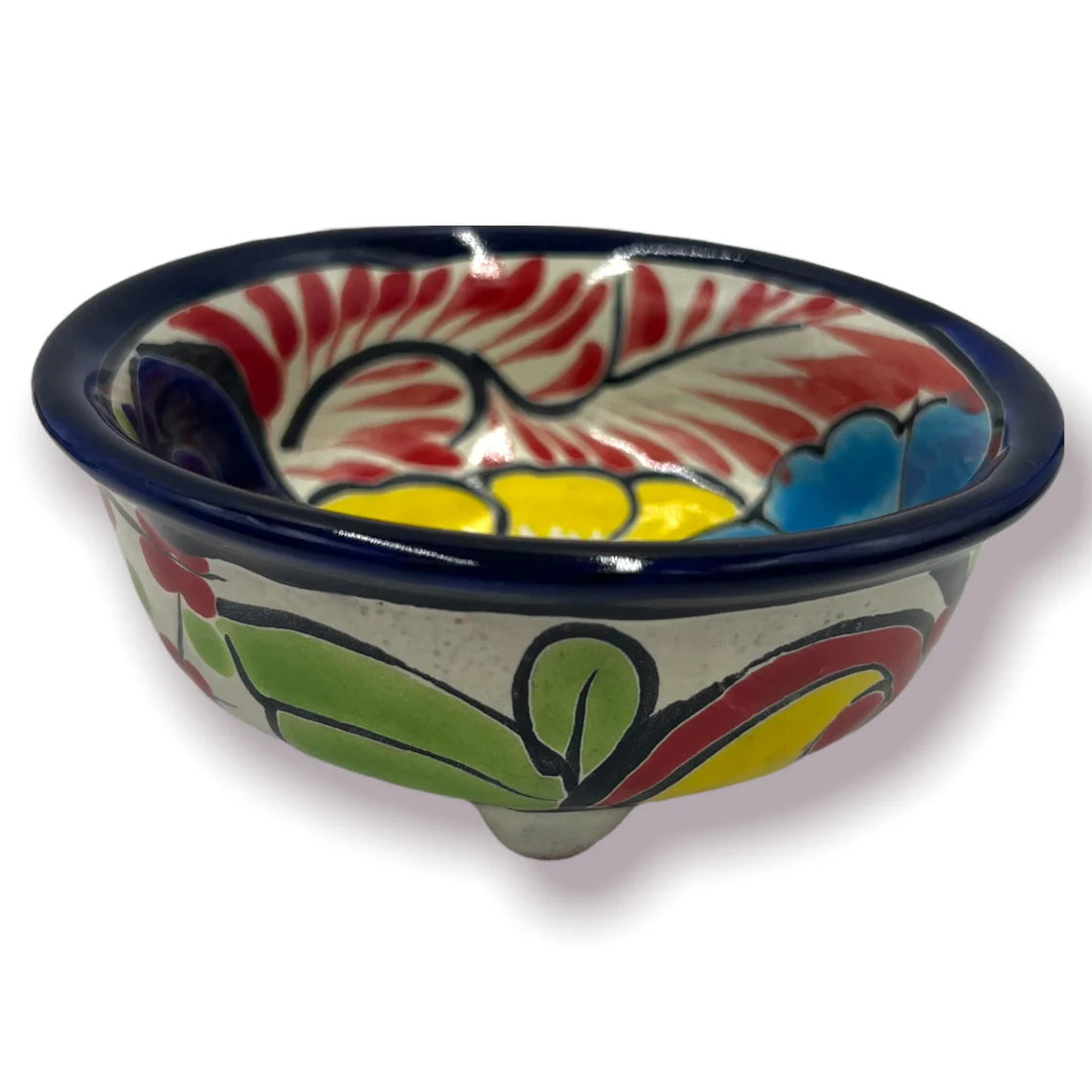 Talavera Sauce Bowls | Mexican Handmade Salsa Bowls (4" Diameter, 1.5" Depth)