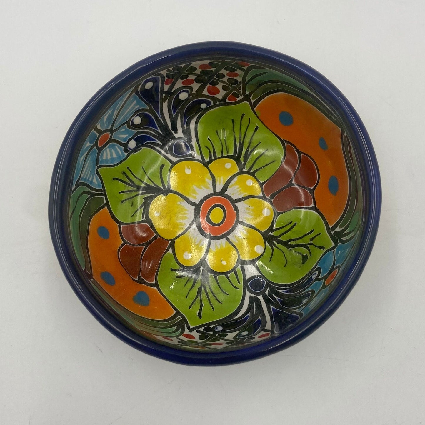 Mexican Handmade Talavera Sauce Bowl | Authentic Salsa Bowl (6" Diameter)