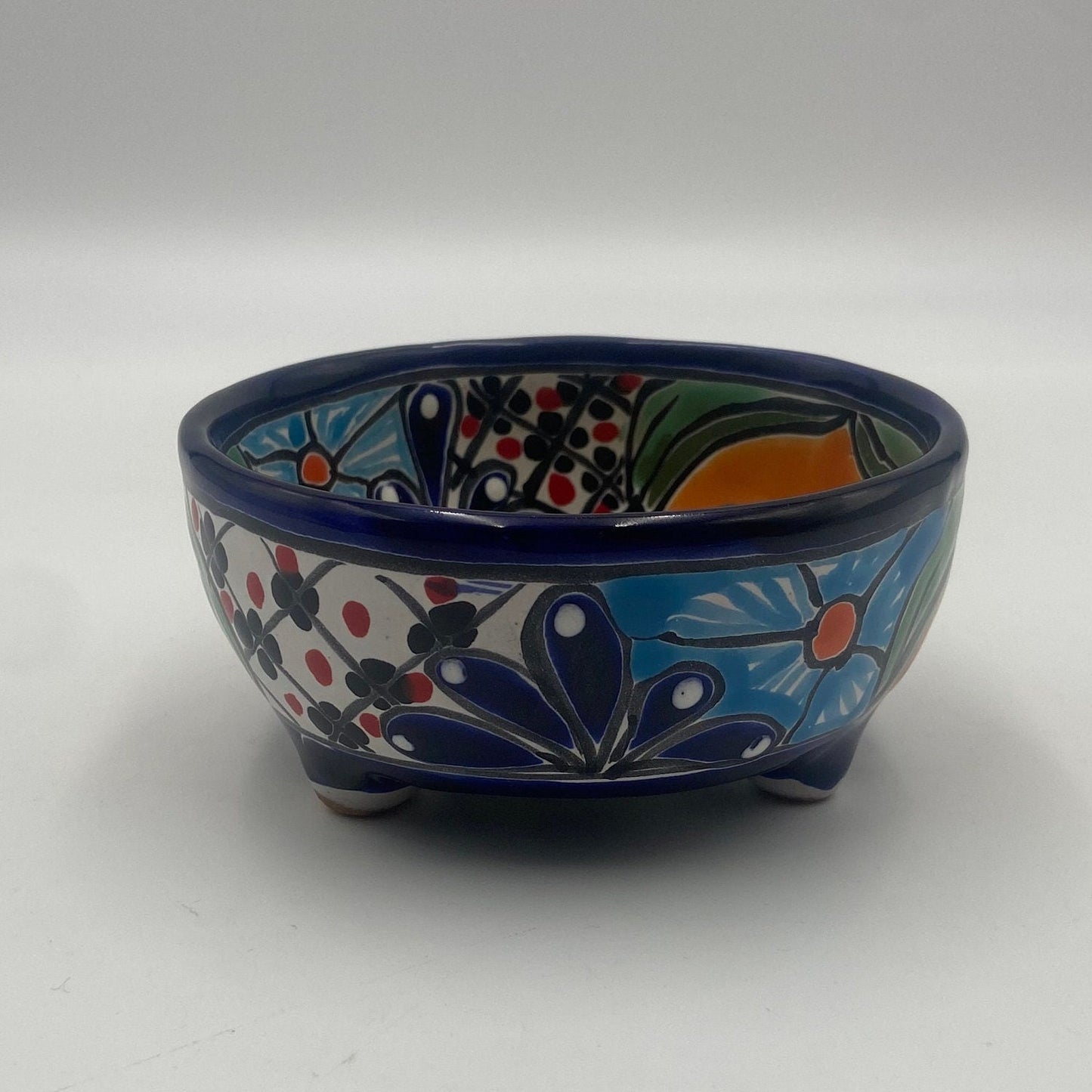 Mexican Handmade Talavera Sauce Bowl | Authentic Salsa Bowl (6" Diameter)