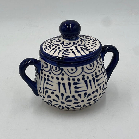 Mexican Handmade Talavera Sugar Jar | Puebla Talavera Jar