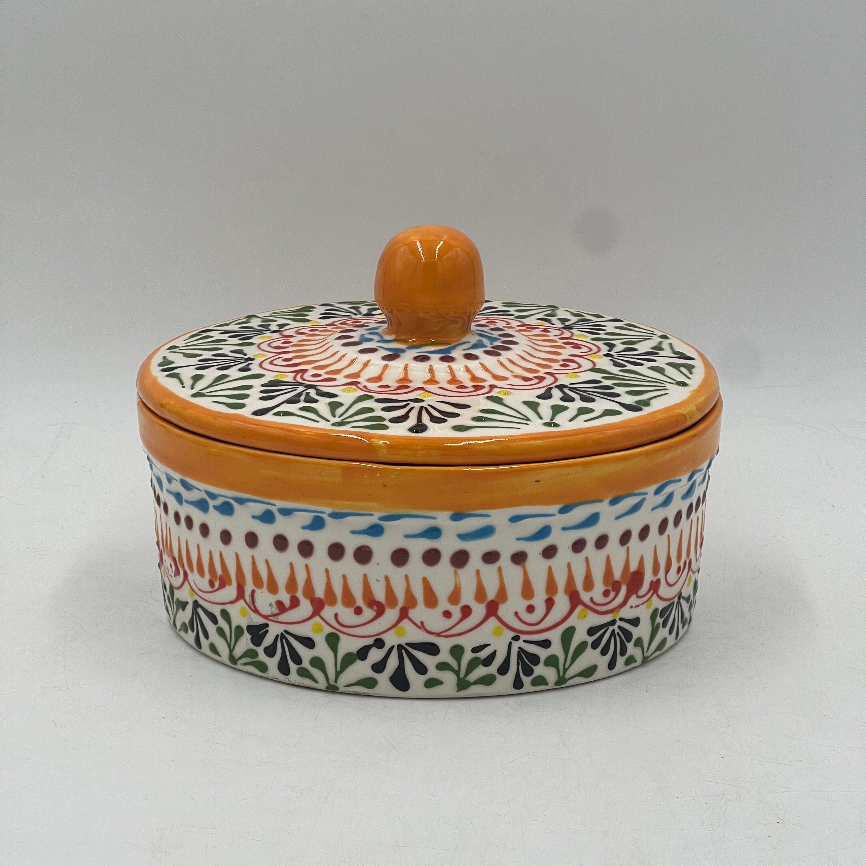 Handmade Talavera Tortilla Warmer - Mexican Pottery