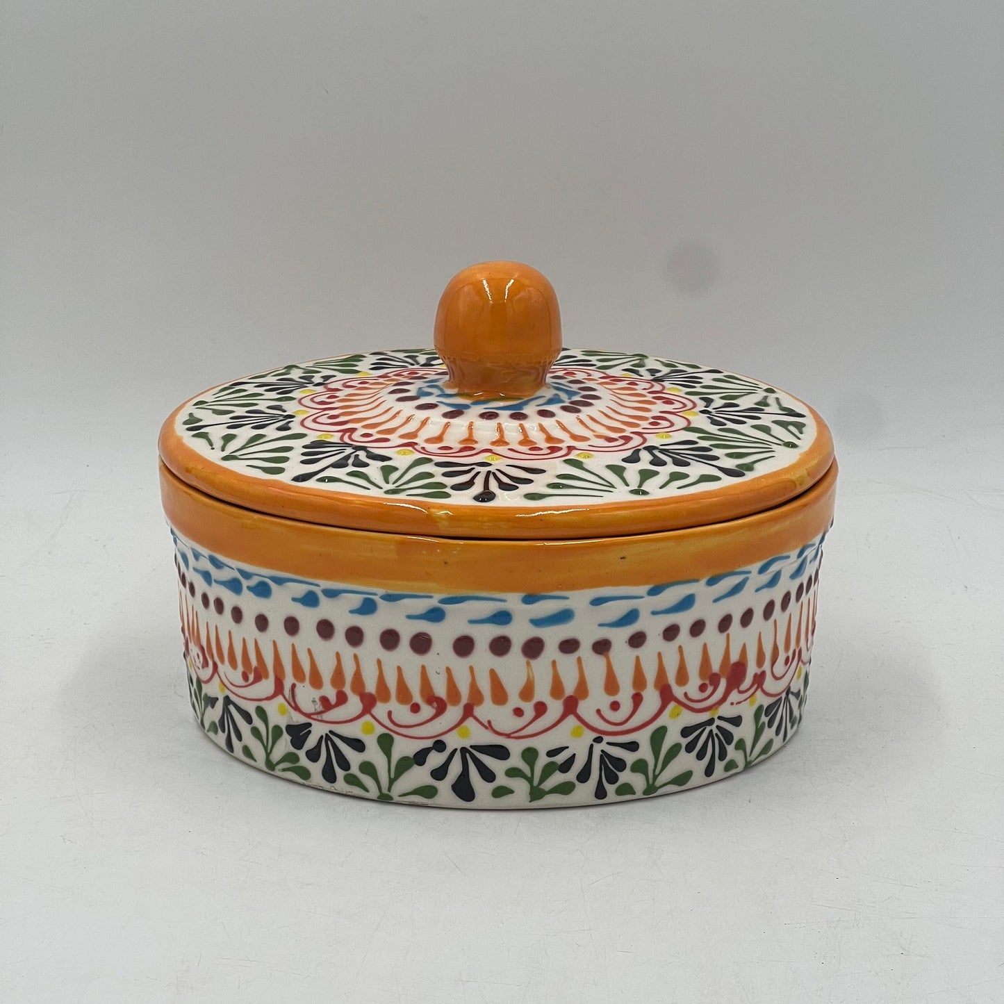 Handmade Talavera Tortilla Warmer | Authentic Puebla Mexican Pottery