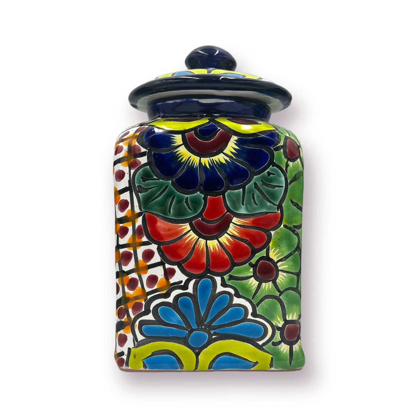 Colorful Mexican Talavera Canister Set | Artisan Hand-Painted Pottery