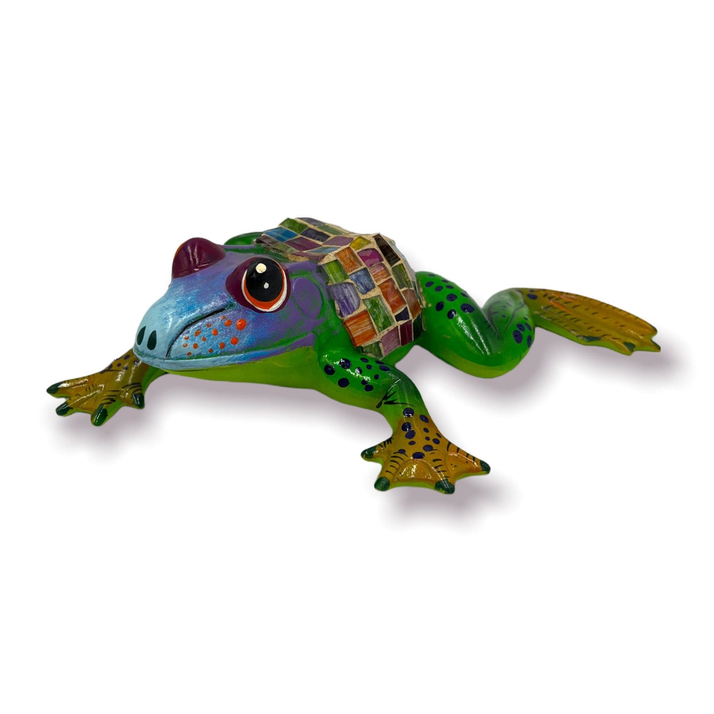 Colorful Mexican Handmade Frog Wall Art Set | 3-Piece Hanging Decor