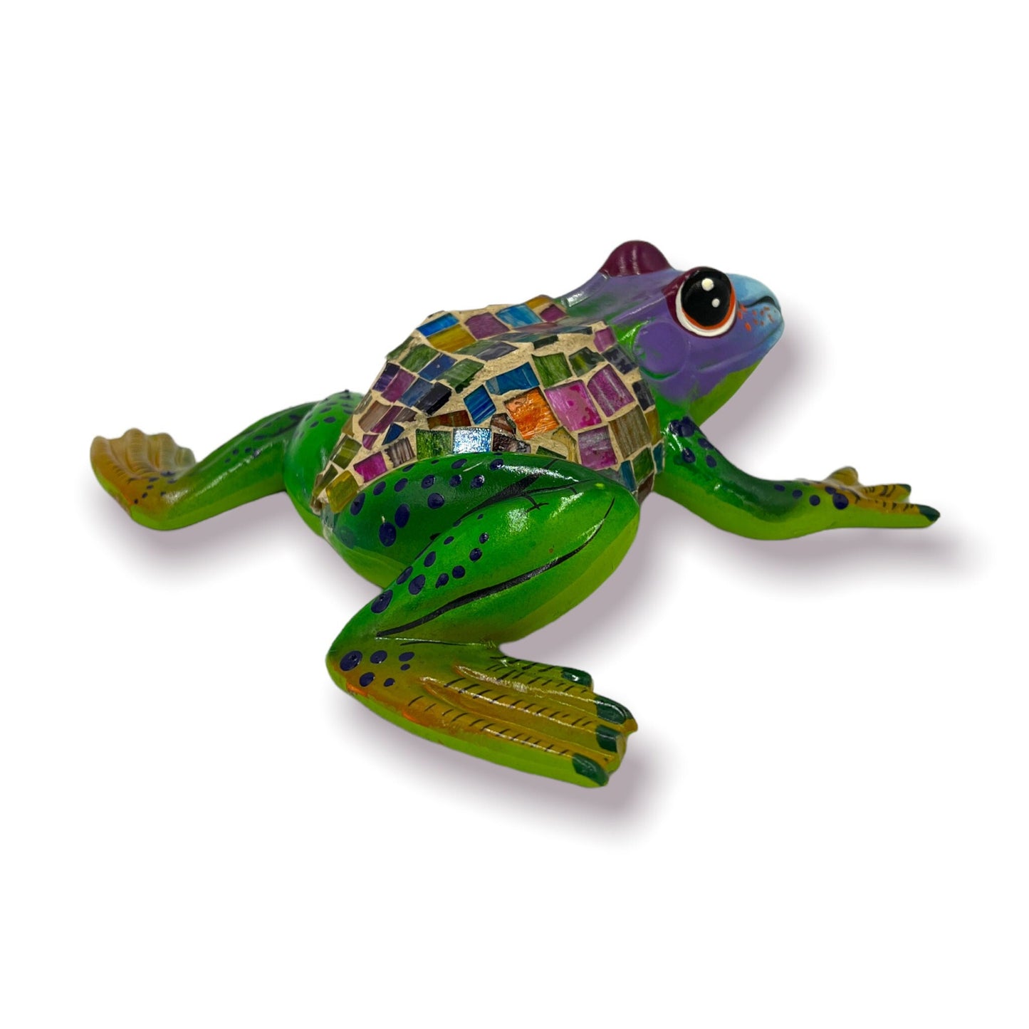 Colorful Mexican Handmade Frog Wall Art Set | 3-Piece Hanging Decor