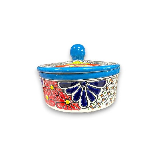 Handmade Talavera Tortilla Warmer | Authentic Puebla Mexican Pottery