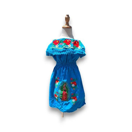 Mexican Handmade Girls' Dress | Cultural Clothing for Girls