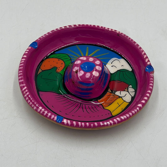 Mexican Handmade Bar Glass Rimmer | Hand-Painted Guerrero Pottery