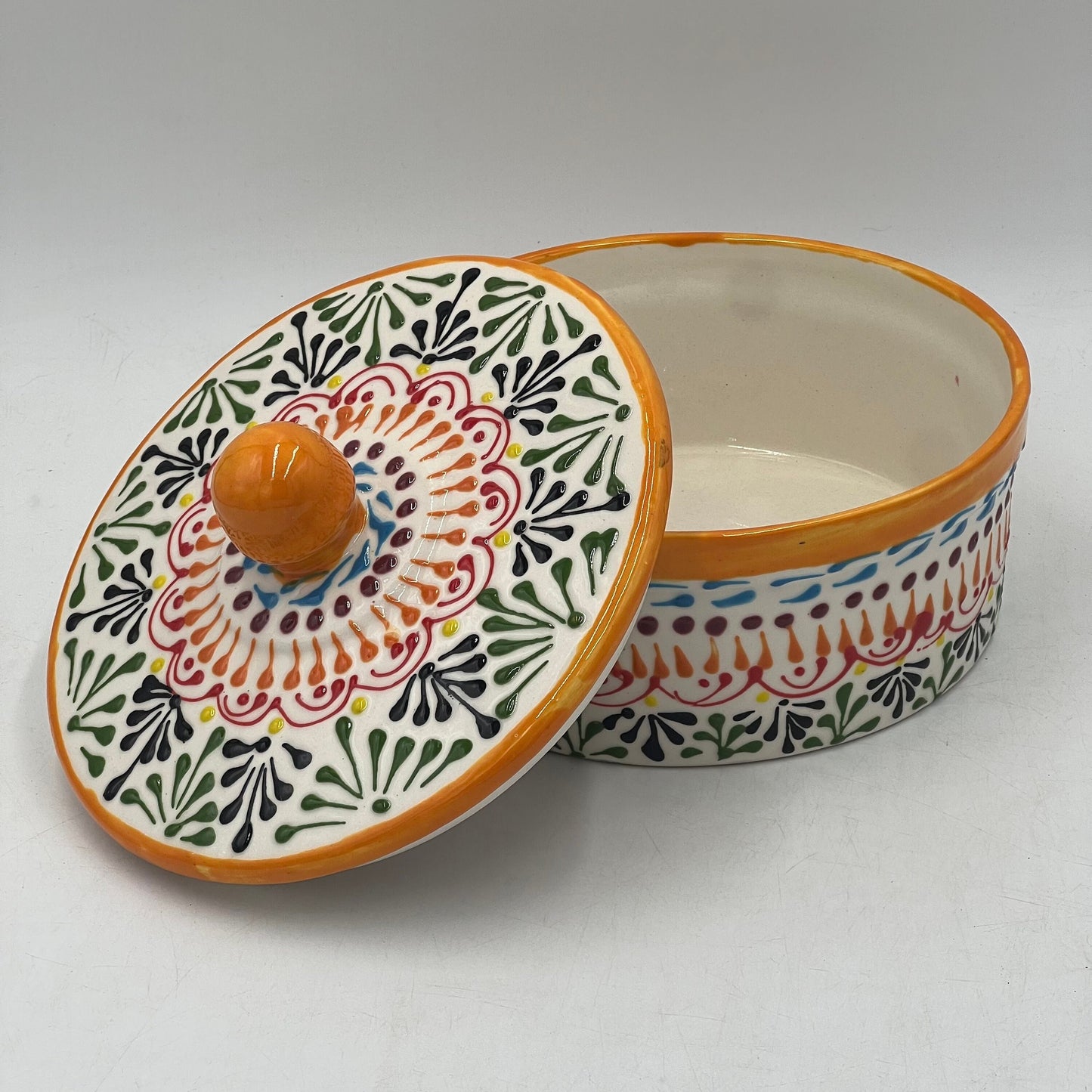 Handmade Talavera Tortilla Warmer | Authentic Puebla Mexican Pottery