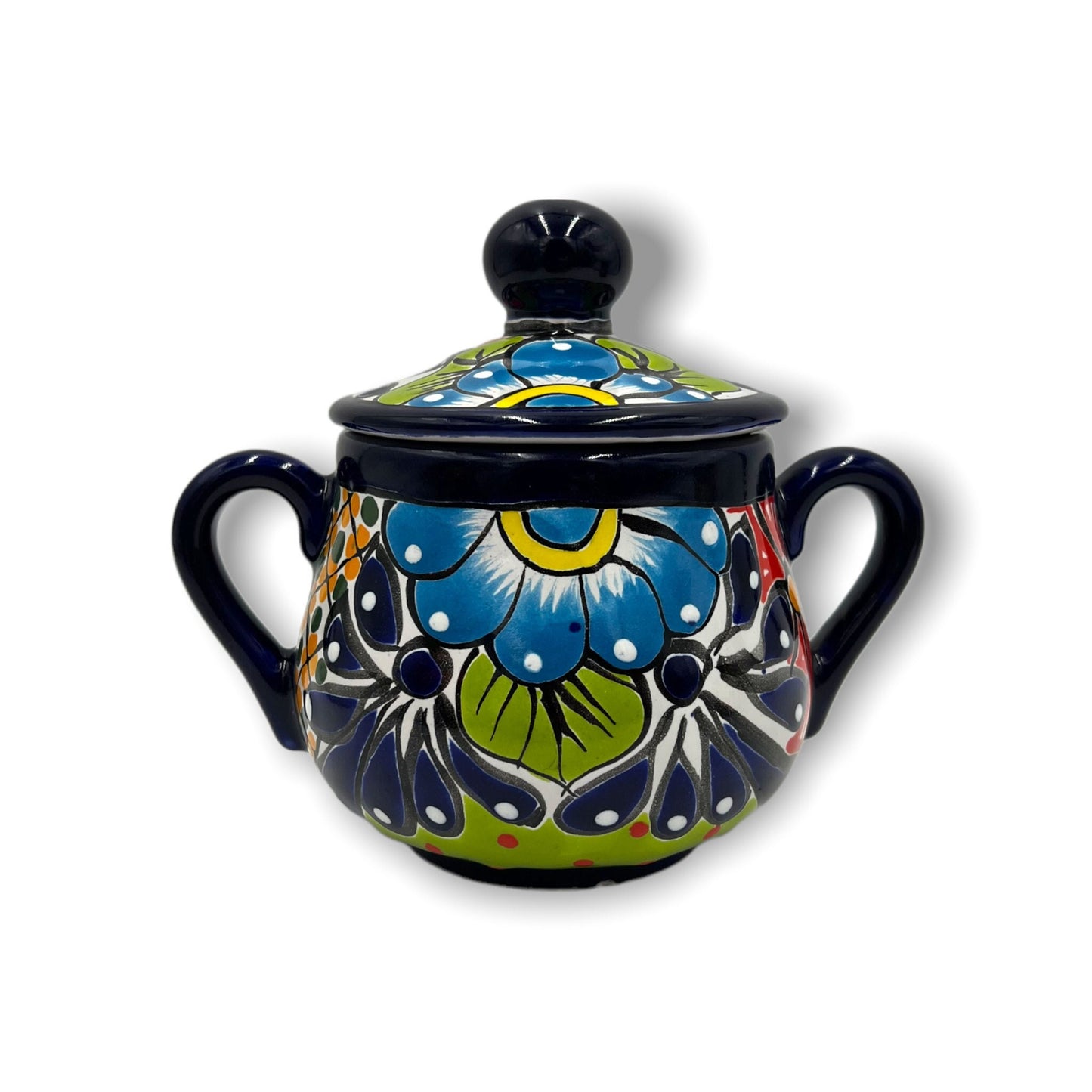 Vibrant 3-Piece Talavera Coffee Set | Handmade Mexican Pottery