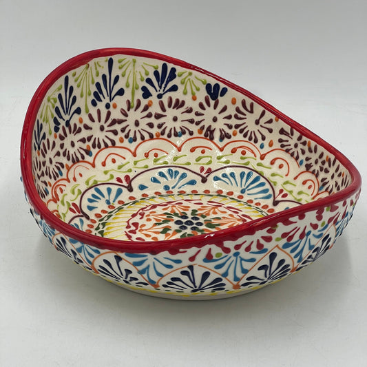 Handmade Talavera Fruit Basket | Puebla Mexican Pottery Centerpiece