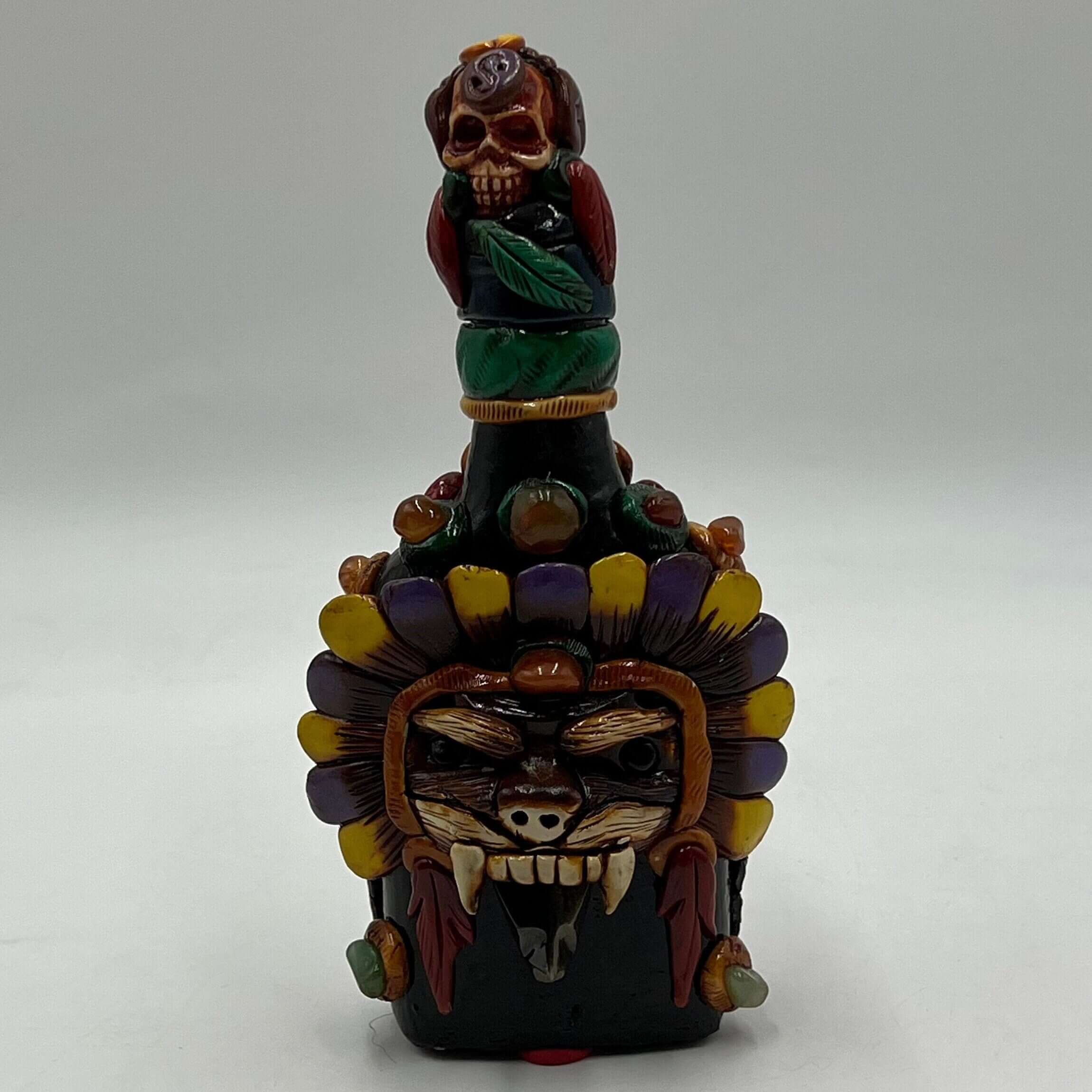 Artisan-Made Mexican Flask | Aztec Decanter
