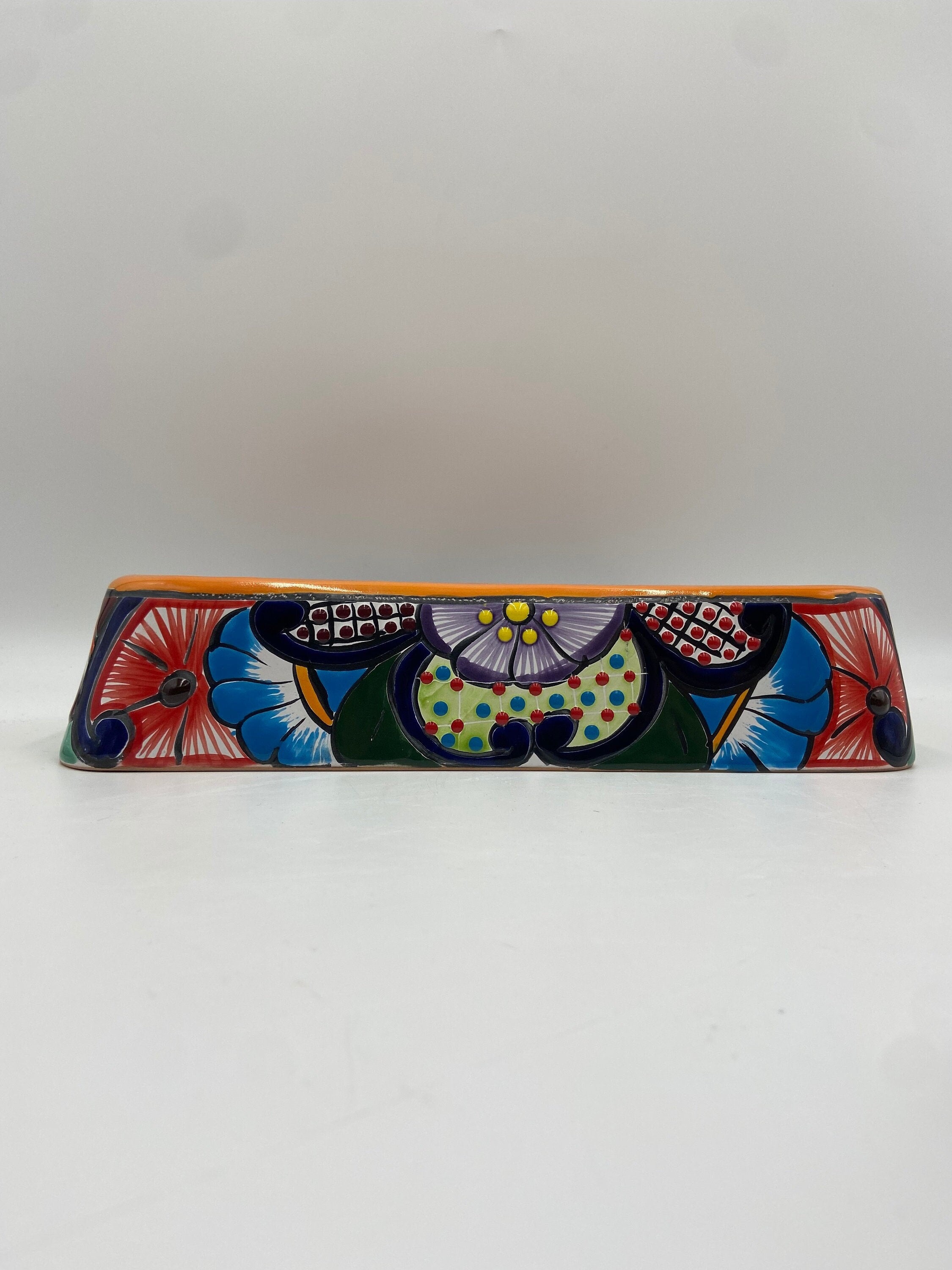 Hand Painted Talavera Dog Bone buy Bowl