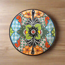 Talavera Dinnerware Set | 26-Piece Floral Tableware for 8 - Hand-painted Mexican ceramic plate with colorful floral Talavera design