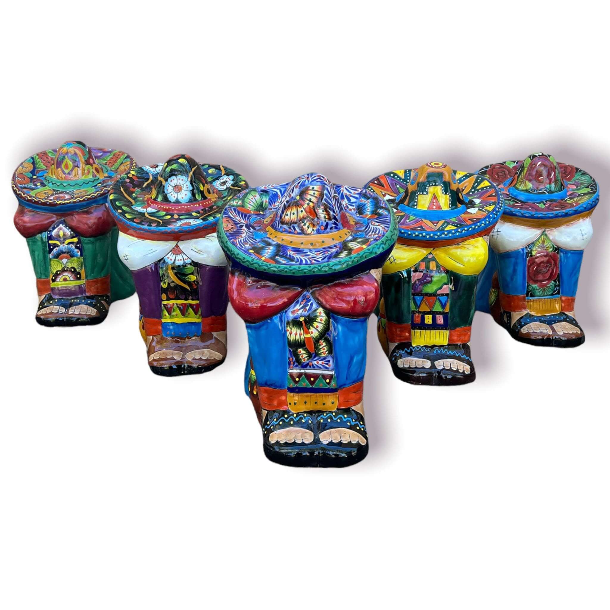 XL Talavera Panchito Statue | Hand-Painted Mexican Decor