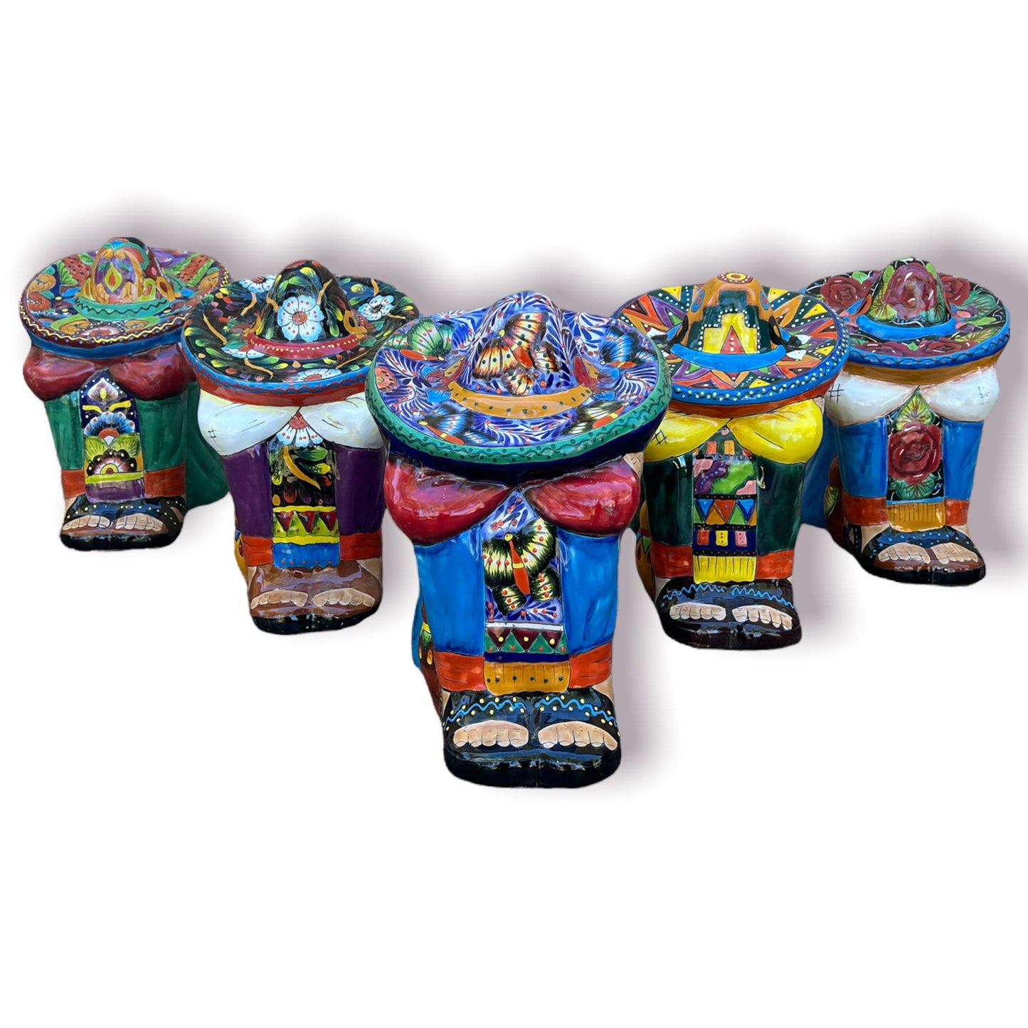 XL Talavera Panchito Statue | Hand-Painted Mexican Pottery Decor