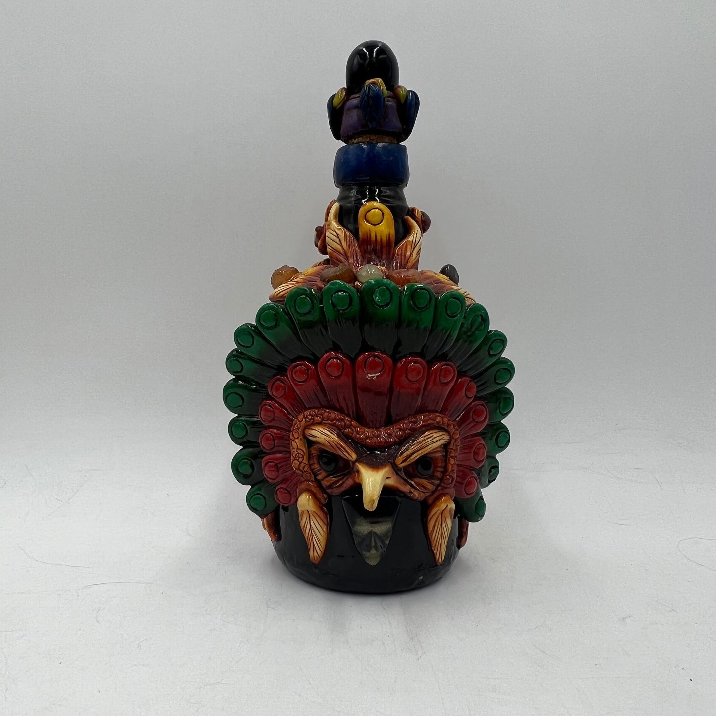 Mexican Shot Glass Set | Artisan Aztec Warrior Decanter Kit