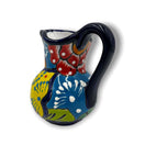 Handmade Talavera Creamer Pitcher | Authentic Mexican Pottery — hand-painted colorful Talavera creamer from Guanajuato, lead-free glaze