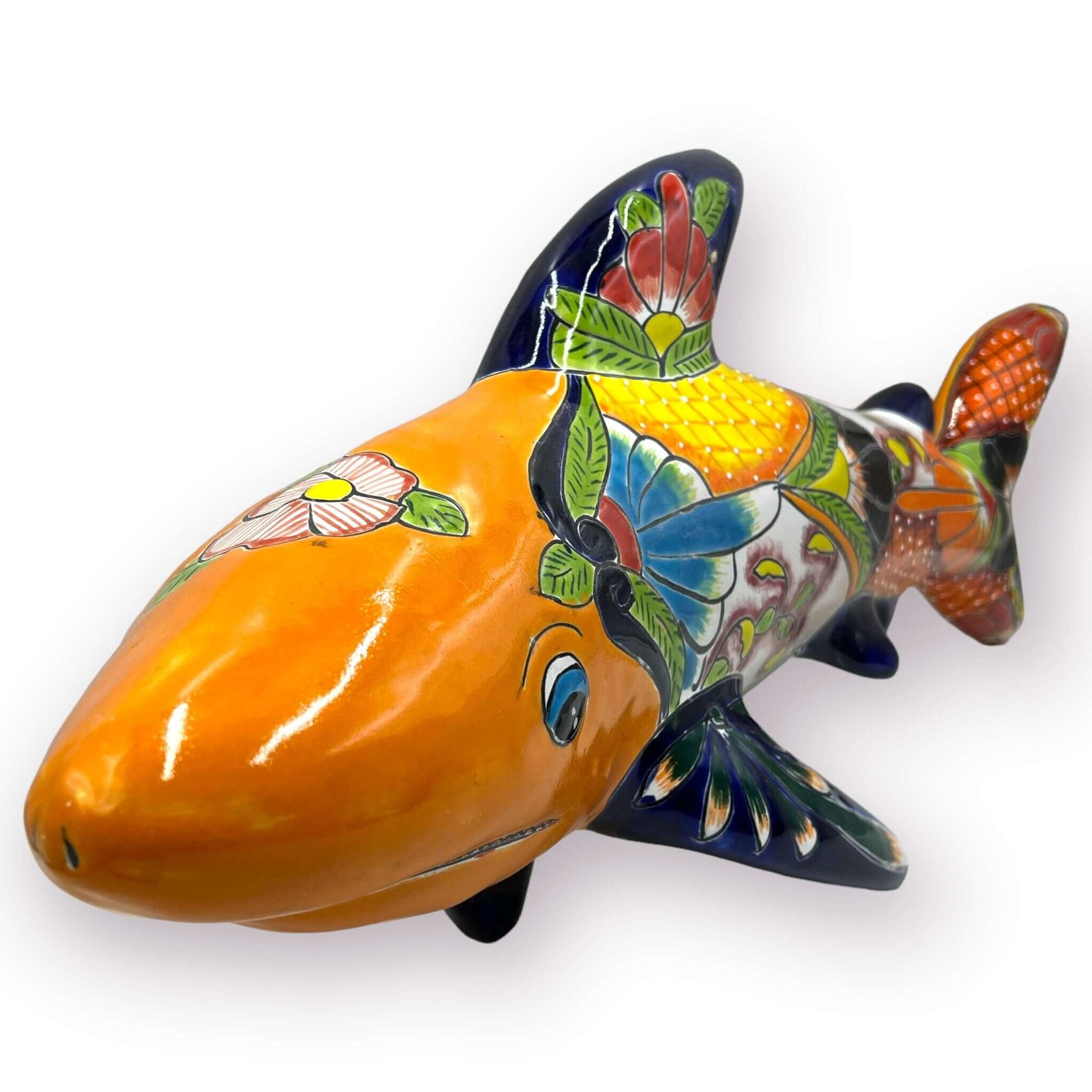 Extra Large Talavera Shark | Mexican Wall Art