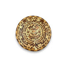Handcrafted Mexican Aztec Warrior Calendar | Unique Artwork with 11 Wood Types – handcrafted Aztec warrior calendar wall art from Guanajuato, Mexico