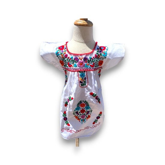 Traditional Mexican Girls' Dress | Handcrafted Cultural Clothing for Girls