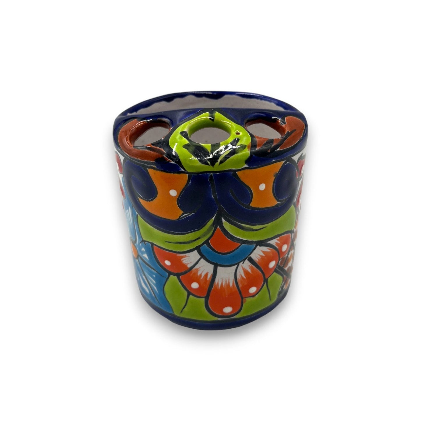 Talavera Tooth Brush Holder | Mexican Handmade Bathroom Essentials