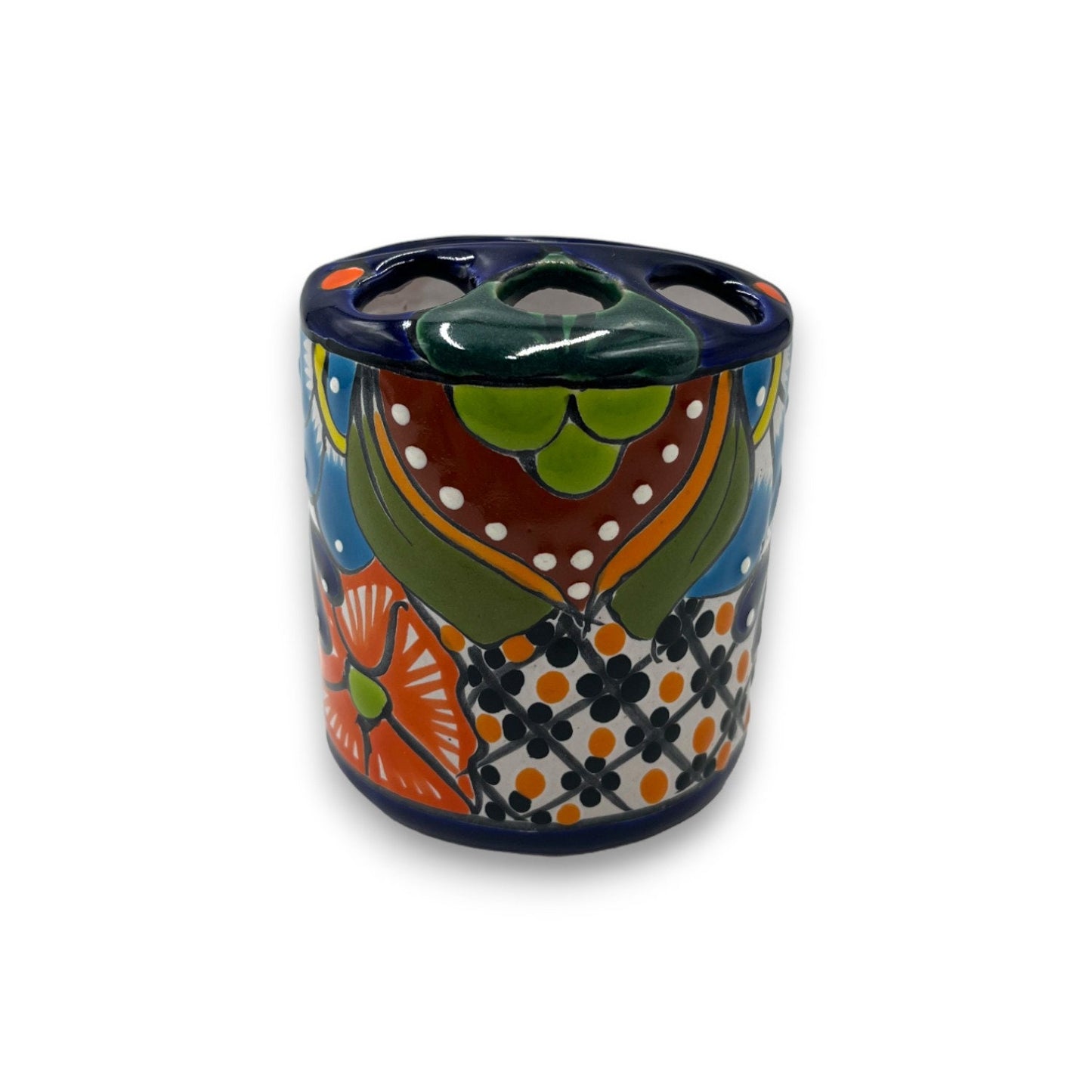 Talavera Tooth Brush Holder | Mexican Handmade Bathroom Essentials