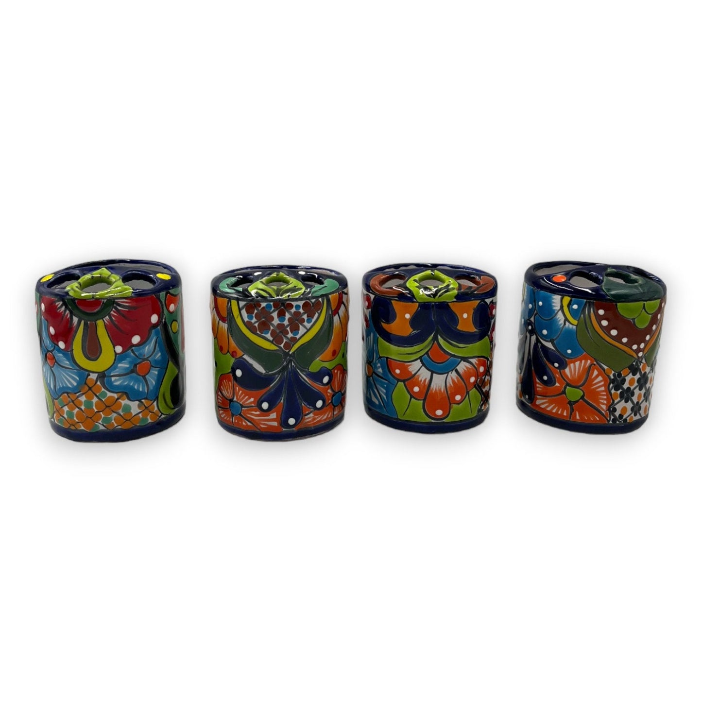 Talavera Tooth Brush Holder | Mexican Handmade Bathroom Essentials