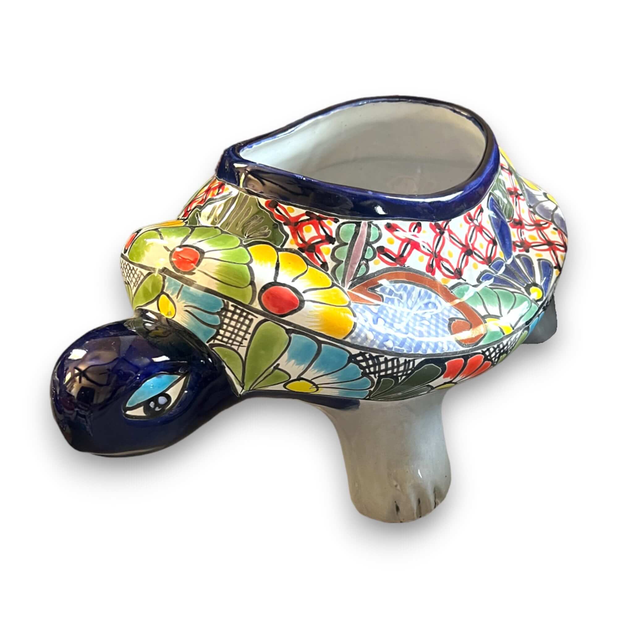 Extra Large Talavera Turtle Planter | Hand-Painted