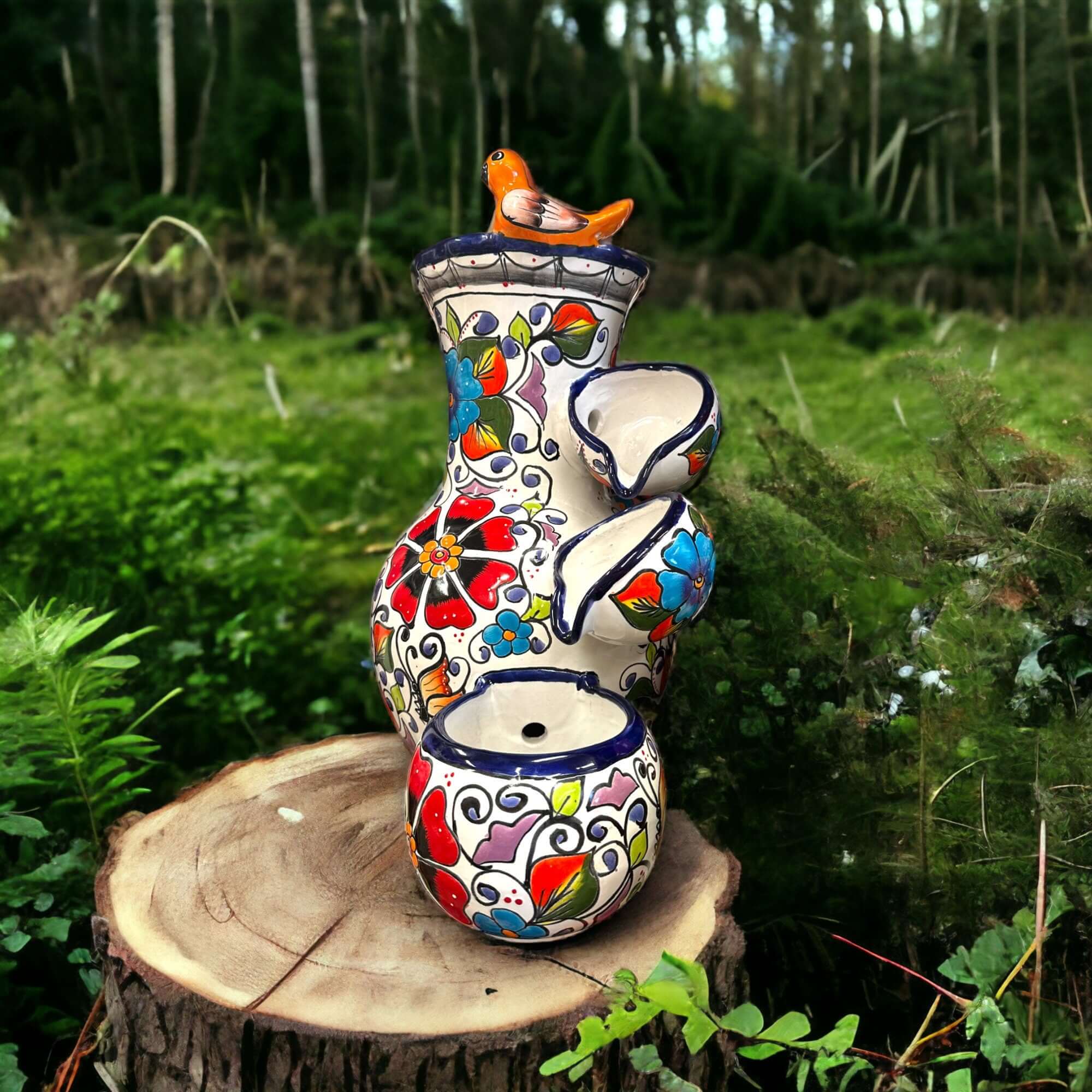 Handmade Talavera Fountain - 24" Authentic Art