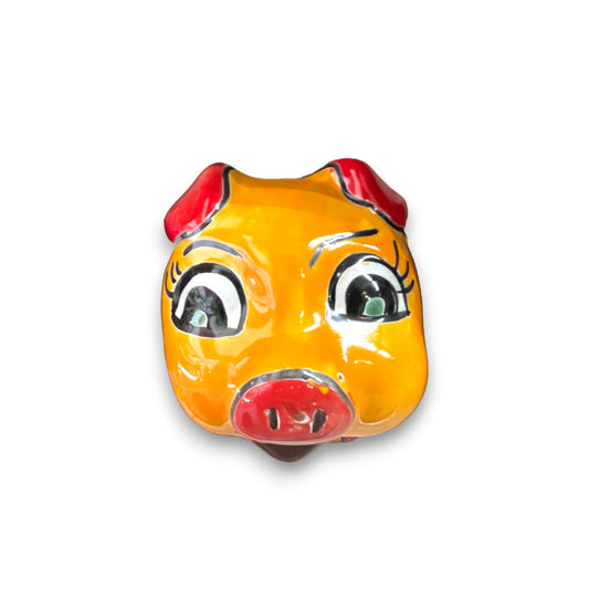 Mexican Talavera Pig Planter | Medium-Sized Pig Decorations